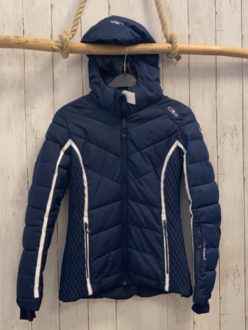 CMP Winterjacke Gr. 34  blau weißer Streifen