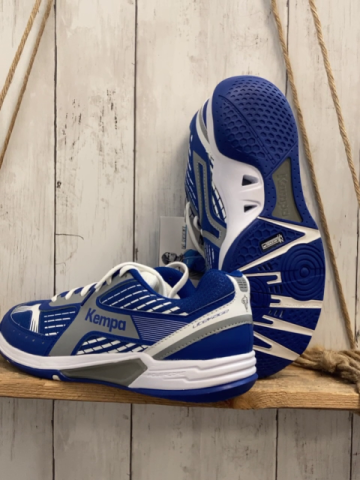 Kempa neu Hallensportschuhe Gr. 44,5  Fly High Wings Smu Polizei royal/silver grey 