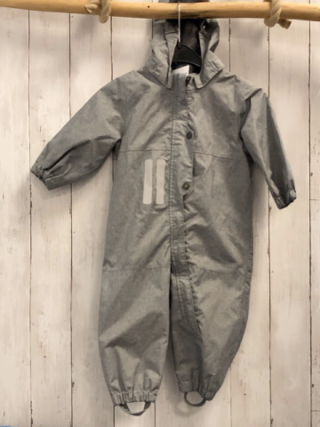 H&M  Regenoverall Gr. 80  hellgrau 