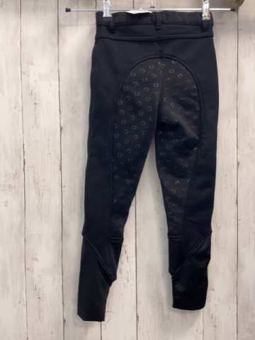   Reithose  Gr. 134  schwarz mit gummierten Hufeisen 