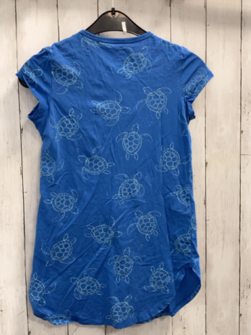 Schiesser  Nachthemd  Gr. 134/140  blau mint Schildkröten 