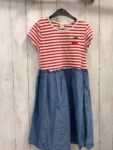 Alana  Kleid  Gr. 134/140  rot weiß gestreiftes Oberteil Jeansrock