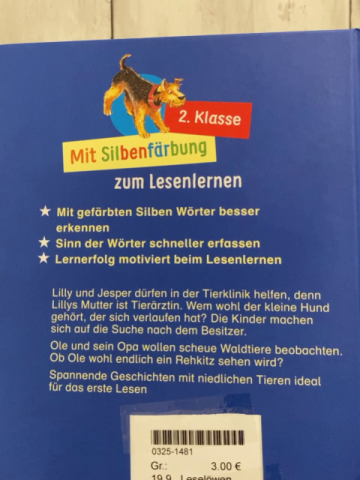 Leselöwen  Buch Tiergeschichten 