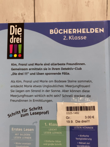 Die drei!!!  Buch Das Rätsel der Meerjungfrau 