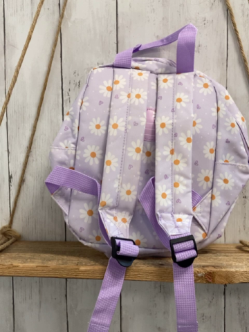 neu Backpack Rucksack lavendel weiße Blumen 