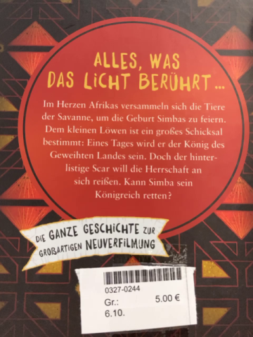  Buch Der König der Löwen