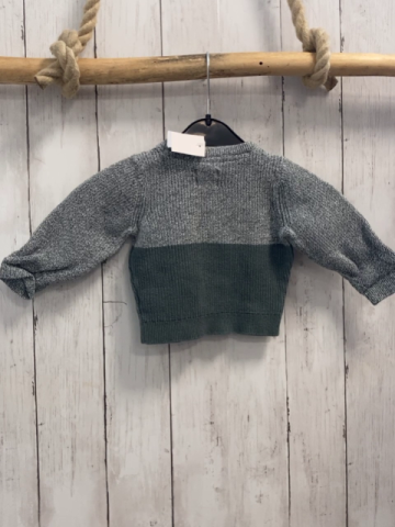  Pullover Gr. 68  mint meliert + mint Strick