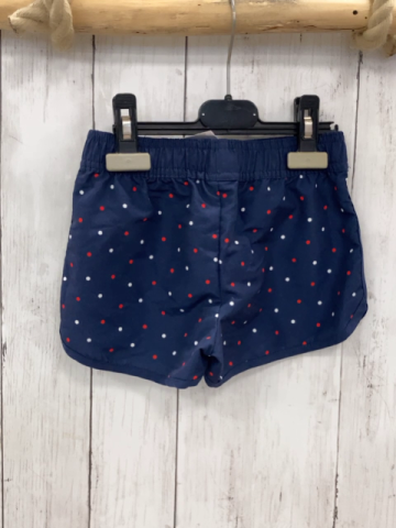  Badeshorts Gr. 110  blau Conni rot weiße Punkte