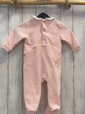 neu carrément beau  Schlafanzug  Gr. 74   rosa Nick weißer Kragen mit Lochstickerei NP 35€ 