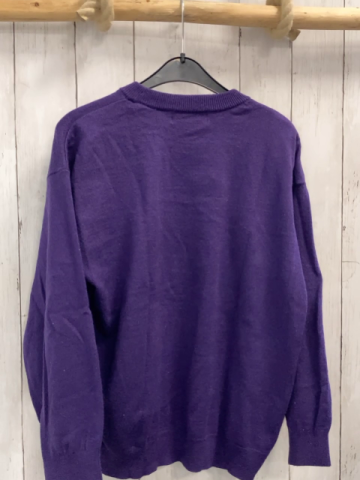 H&M  Pullover  Gr. 146/152  lila Mädchenkopf Wednesday Strick