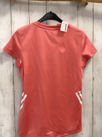 Adidas  Sportshirt  Gr. 152  lachs weiße Streifen 