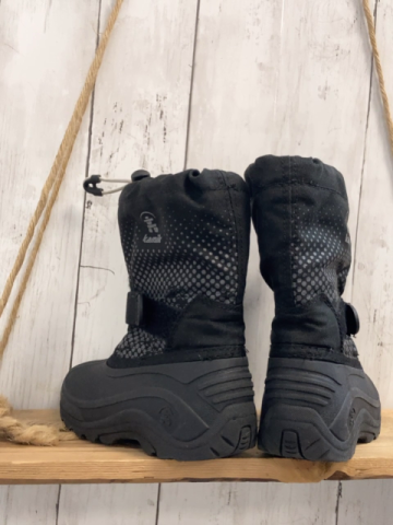 Kamik  Gummistiefel Gr. 28  schwarz graue Punkte mit Innenschuh 