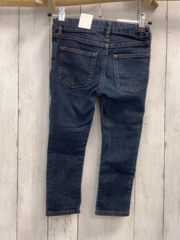 H&M  Hose  Gr. 104  blau Jeans orange Nähte Bund verstellbar 