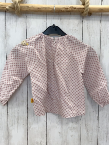 Steiff Bluse Gr. 92  altrosa Punkte
