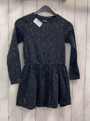 Vertbaudet  Kleid  Gr. 116  schwarz bronze Glitzersterne 
