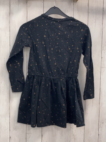 Vertbaudet  Kleid  Gr. 116  schwarz bronze Glitzersterne 