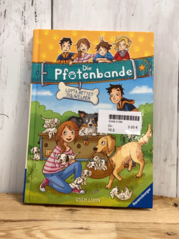   Buch Die Pfotenbande Lotta rettet die Welpen 