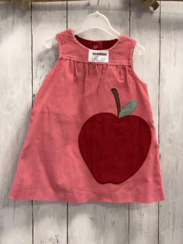 Mini Boden  Kleid  Gr. 80  rosa Kord großer roter Apfel 