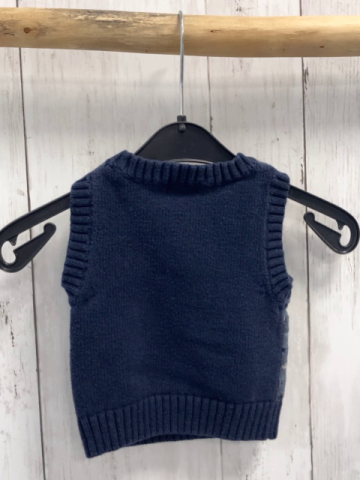 Norlie  Pullunder  Gr. 62  grau blau Strick mit weiß minrt blauen Kreuzen 