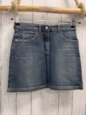 Marc O´ Polo  Rock  Gr. 164  blau Jeans gelbe Nähte Bund verstellbar 