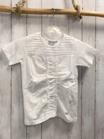 Marbel  T-Shirt  Gr. 152  weiß Rippen 