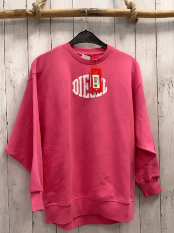 neu Diesel  Pullover  Gr. 158  pink weiße Schrift 