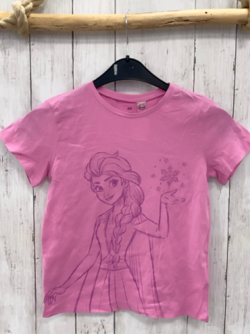 H&M  T-Shirt  Gr. 134  pink Elsa 