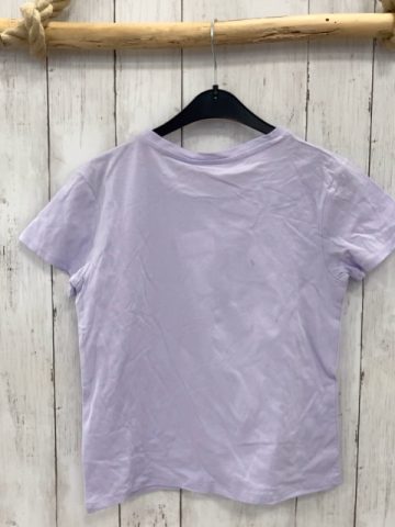 neu H&M  T-Shirt  Gr. 134  lavendel Pailettensonnenblume 
