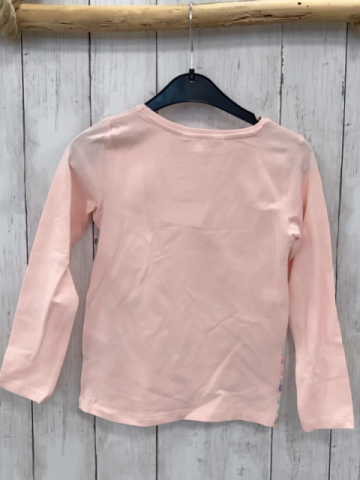 neu H&M Langarmshirt  Gr. 110  rosa bunte Blumen + Schmetterlinge