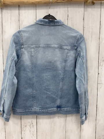 neu H&M  Jeansjacke  Gr. 140  blau Rüschen 