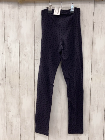 neu H&M  Leggings  Gr. 134  brombeere schwarzer Druck 
