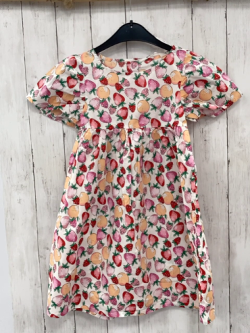 neu H&M  Kleid  Gr. 128  weiß bunte Früchte 