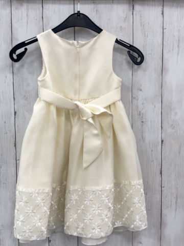 Couture Princess  Kleid  Gr. 98  creme weiße Blumenstickerei mit Perlen 