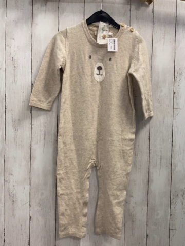 neu lupilu Overall Gr. 92  beige Strick Bärengesicht 