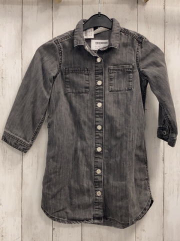 H&M  Kleid  Gr. 110  grau Jeans 