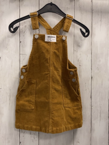 H&M  Trägerrock Gr. 104  ocker Kord 