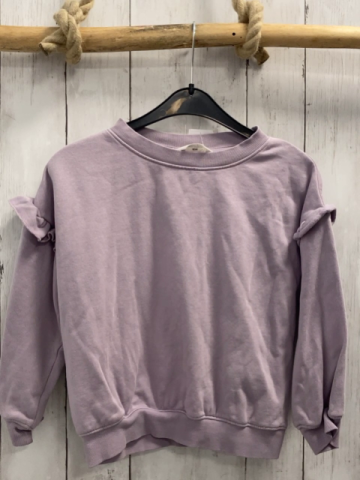 H&M Pullover  Gr. 110  lavendel Rüschen 