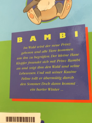 Disney präsentiert  Buch Bambi