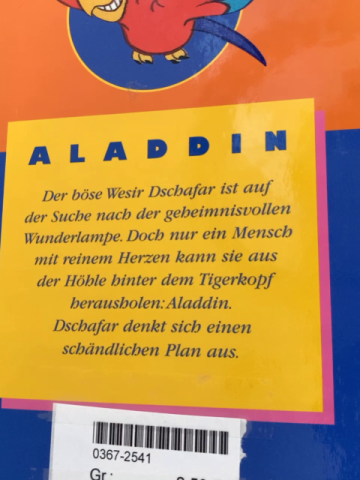 Disney präsentiert  Buch Aladdin 