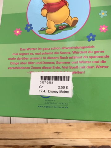 Disney Meine bunte Welt  Buch  Das Wetter 