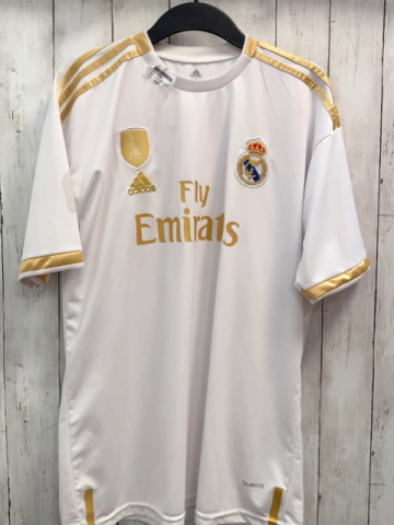 Adidas  Sportshirt  Gr. 176/182  weiß goldene Schrift Fifa 