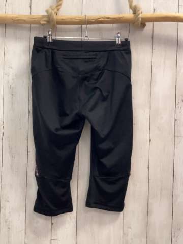   Sportcaprileggings schwarz + rosa graue Punkte 