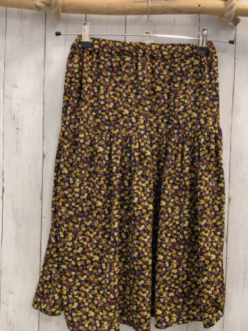 Zara  Rock  Gr. 152  schwarz gelb bunte Blumen 