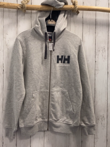 Helly Hansen  Sweatjacke  Gr. 164/170  hellgrau Kapuze Schrift 