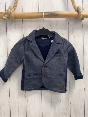 Staccato  Sweatjacke  Gr. 74  grau hellgrau meliert 