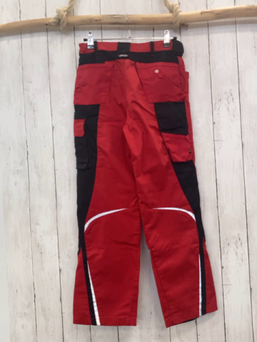 Engelbert Strauß  Hose  Gr. 146/152  rot chwarz aufgesetzte Taschen ungetragen 