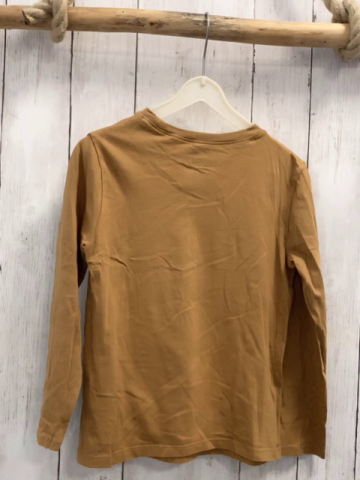 H&M  Langarmshirt  Gr. 122  ocker Dino Schrift 