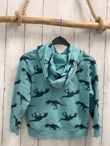 H&M Pullover  Gr. 110  mint Kapuze Dinos