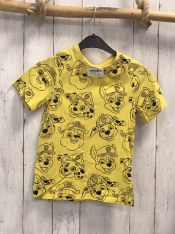 Paw Patrol  T-Shirt  Gr. 128  gelb Paw Patrol Köpfe 