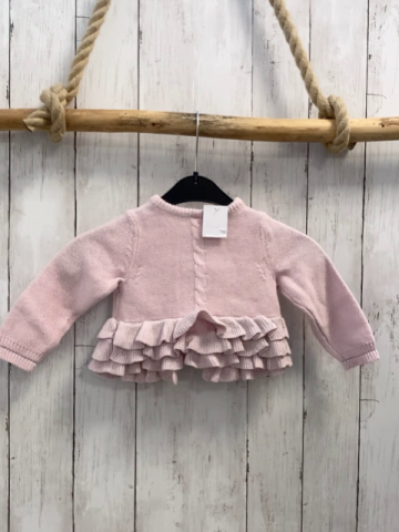 Orchestra Strickjacke Gr. 80  rosa Glitzerfäden Rüsschen